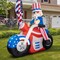 6FT Uncle Sam on Motorcycle Pre-Lit LED Independence Day Decor
